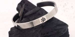 Stainless Steel OM Design Cuff Bracelet
