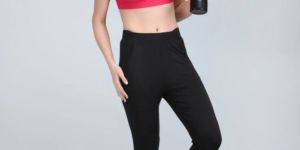 Padded Kuki Sports Bra Thin Strap in Pink Colour