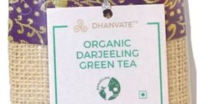 Organic Darjeeling Green Tea in Jute Packaging 25g