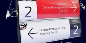 Wall Suspended Curve Modular Signage