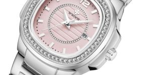 White Pink Dual Tone Watch