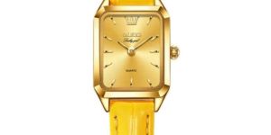 Yellow Thistletwit Leather Watch