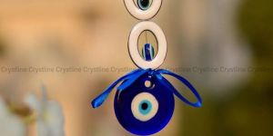 Two Oval Small Evil Eye Hanging