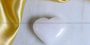White Moonstone Heart