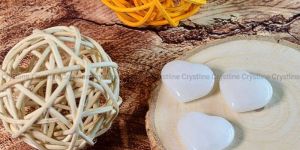 White Moonstone Small Hearts (Set of 3)