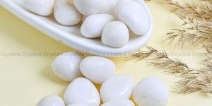 White Moonstone Stoned Tumbles