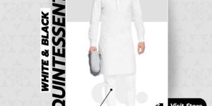 White Black Quintessential Fabric