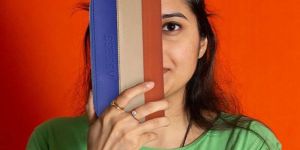 Tri-color Zip Around Wallet