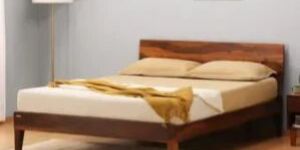 Premium Solid Wood Bed, King Size