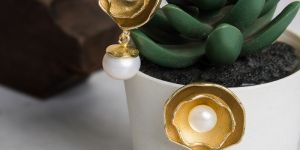 Pearl Drop Dangler Earrings