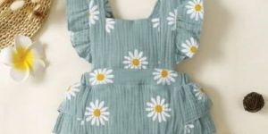 Girl Sleeveless Short Jumpsuit