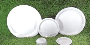 Melamine Plain White Plate Set