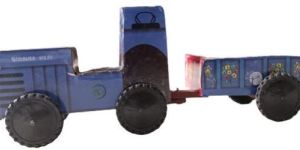 SONALIKA TRACTOR TROLLEY TOY WOODEN