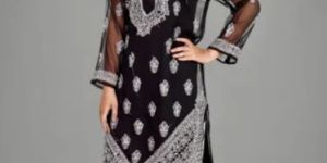 Georgette Chikankari Kurti