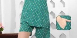 Printed Cotton Ladies T-Shirt And Shorts Night Dress