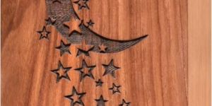 Moon Star Cremation Urn Box