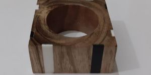 Square Wooden Napkin Holder