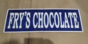 Fry's Chocolate Enamel Sign Board