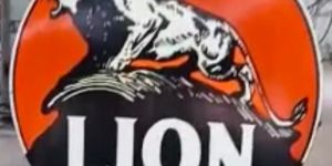 Lion Enamel Sign Board