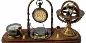 Nautical Clock Pen Holder