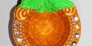 7 Inch Clay Decorative Diya