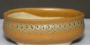 Light Brown Ceramic Bowl Pot