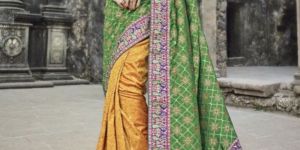 Multicolor Banarasi Silk Saree