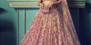 Purple Designer Party Wear Lehenga