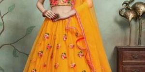 Soft Net Party Wear Lehenga