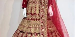 Velvet Bridal Lehenga