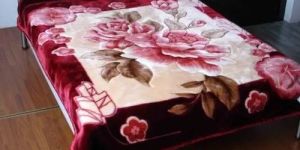Multicolor Floral Double Bed Blanket