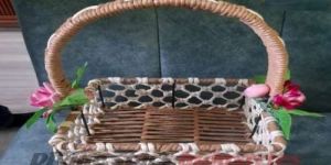Raffia Flower Basket