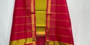 Unstitched Mangalagiri Cotton Suit Fabric