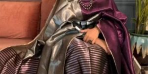 Unstitched Striped Pure Silk Suit Fabric