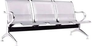 Stainless Steel 3 Seater Waiting Chair