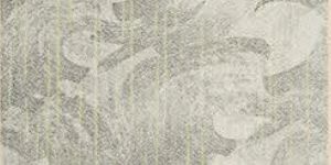 Moss Foil Printed Curtain Fabric