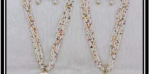 Beaded Long Necklace Set