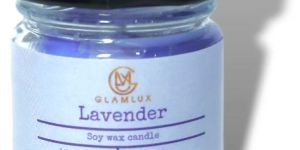 Glamlux Lavender Scented Soy Wax Candle Set of 4