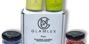 Glamlux Scented Soy Wax Candle Set of 4