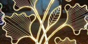 Warm White LED Leaf Light Stand