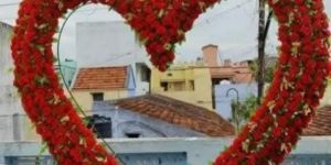 Wedding Decoration Heart Flower Panel