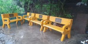 Yellow RCC Garden Bench