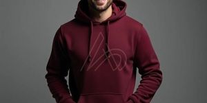 Unisex Maroon Cotton Hoodies