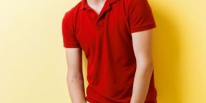 Mens Red Polo T Shirt
