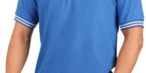 Mens Sky Blue Polo T Shirt