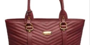 Rust Red Ladies Rexine Hand Bag