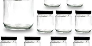 Piramal Glass Jar Round Jar 500 Ml for Storage Kitchen
