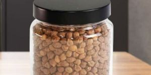 Round 500ml Transparent Glass Storage Jar