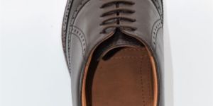 Mens Brown Derby Softy Leather Shoes