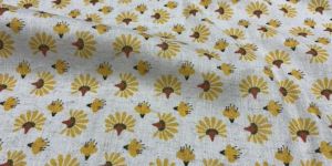 Polyester Linen Flex Micro Print Fabric